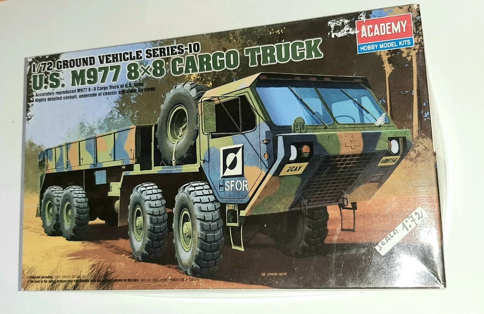 ACADEMY 1/72 CARGO TRUCK 8X8 M977 REF.13412 KIT MONTAGGIO - Immagine 1 di 1