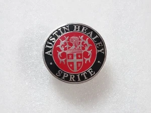 Vintage Austin Healey Bugeye Sprite Bonnet Badge Decal Emblem Brass Made #18C30 - Picture 1 of 6