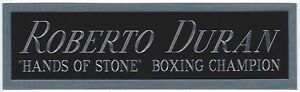 ROBERTO DURAN NAMEPLATE FOR AUTOGRAPHED Signed Gloves Boxing TRUNKS ROBE PHOTO