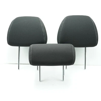 2013-2017 Hyundai Elantra GT Rear Headrest Set of 3 Black Fabric 2nd Row 3754 - Image 1 of 4