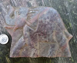 Vintage SCHMUCKKÄSTCHEN Elefant 3D Stein Rüssel Schmuck Versteck Deckel braun RAR sehr guter Zustand + - Bild 1 von 9