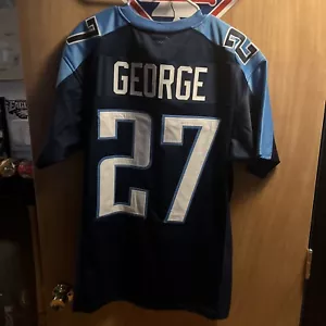 tennessee titans Eddie George Custom Made Replica jersey Xl No Logos - Picture 1 of 5