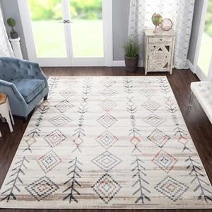 Garred Southwestern Geometric Rugs Repels Moisture Hydrophobic Indoor Area Rug - Picture 1 of 11
