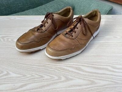 Footjoy Brown Leather Spikeless Golf Shoes Size 13 - Image 1 of 4