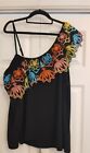 Fabulous New One Shoulder Top Coller All Way Round Size 22