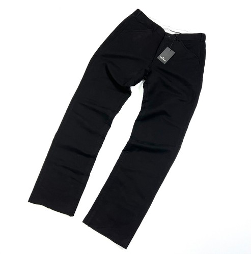 Pantalone pantalone uomo STONE ISLAND SS04 nero cotone vintage nuovo con etichetta taglia 52 XL