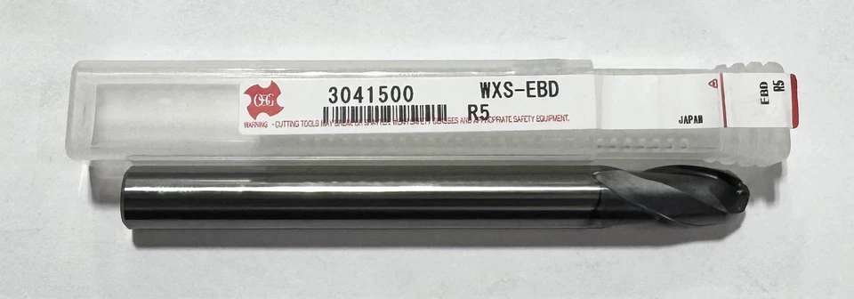 OSG 10mm Carbide Ball End Mill 2 Flute AlTiCrSiN Coated - Image 1 of 1