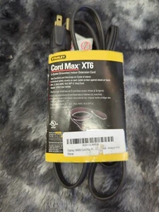 6 ft Indoor Extension Cord 3 Grounded Outlets 16/3 SPT-2, 3 - Picture 1 of 3