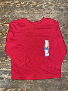 Garanimals Toddler Boys Long Sleeve Red T-Shirts Size 3T NWT Blanks - Picture 1 of 1