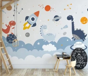 3D Sky Dinosaurs U1875 Wallpaper Wall Murals Wall Paper Wall Print Mural Romy - Picture 1 of 13