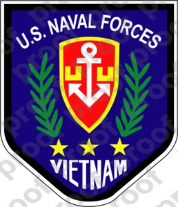 STICKER USN VET VIETNAM U S NAVAL FORCES VETERAN COL - Picture 1 of 1