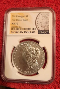 2023 Morgan Silver Dollar NGC MS 70 First day of Issue - Picture 1 of 2
