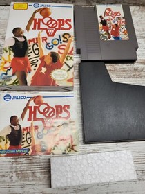 hoops nintendo nes 100% complete nice!