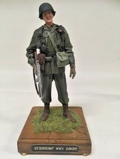 Verlinden 120mm, Resin soldier US sergeant WWII, painted and mounted