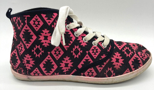 Charlotte Russe Caviglia Donna 8 Rosa Modello Azteco Stile Converse 506837