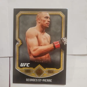 2017 Topps Georges St-Pierre #17 Black Gold UFC - Picture 1 of 5