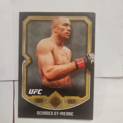 2017 Topps Georges St-Pierre #17 Black Gold UFC - Image 1 of 4