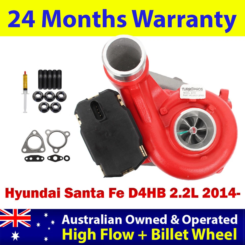 Carregador turbo de tarugo de alto fluxo GEN1 para Hyundai Santa Fe D4HB 2.2L 2014 em diante - Imagem 1 de 4