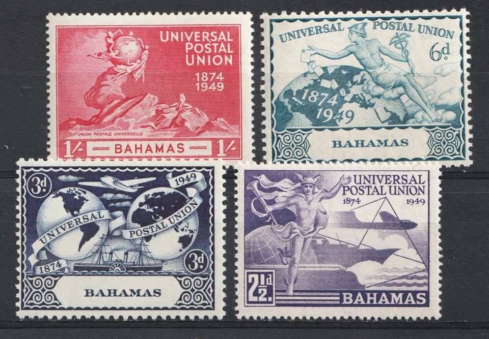 1949 Bahamas Sc# 150-53 Universal Postal Union - UPU 75th Anniv. MNH Cv$5.35 - Image 1 of 1