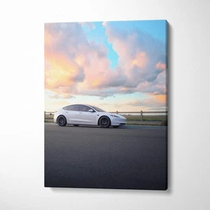 Tesla Model 3 Highland High Resolution Museum Quality Vertical Canvas Print #003 - Picture 1 of 14