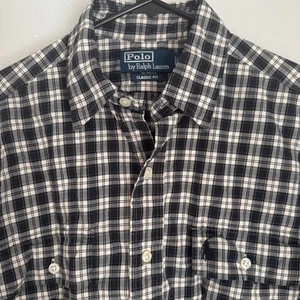 Polo by Ralph Lauren kariertes Herrenhemd Langarm klassische Passform Knopfleiste Small - Bild 1 von 9