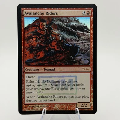 Magic The Gathering MTG: Avalanche Riders - FNM Promos *FOIL* (Lightly Played) - Image 1 of 2