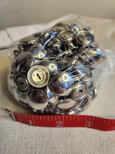Lot 50+ Metal Button Blanks 3/4 Inch Casings Make Your Own Fabric Buttons - Picture 1 of 5