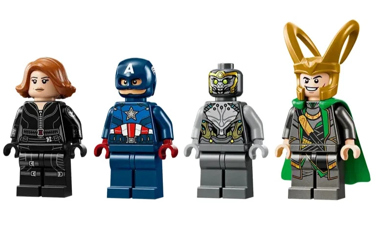 LEGO 76290 Black Widow Captain America Chitauri Loki Minifigures New Unassembled - Image 1 of 1