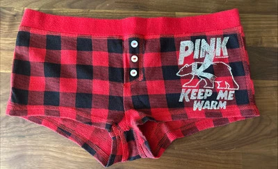 Calzoncillos boxer vintage Victorias Secret I Only Sleep In ROSADOS XS/S Foto 1 de 4