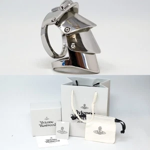 Vivienne Westwood Ring Silver Plated Modular Armour Orb With Gift Box Set Size Q - Picture 1 of 11