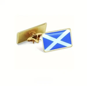 Escocesa Escocia St Andrews Bandera Solapa Pin Insignia Oro Esmalte Metal - Imagen 1 de 3