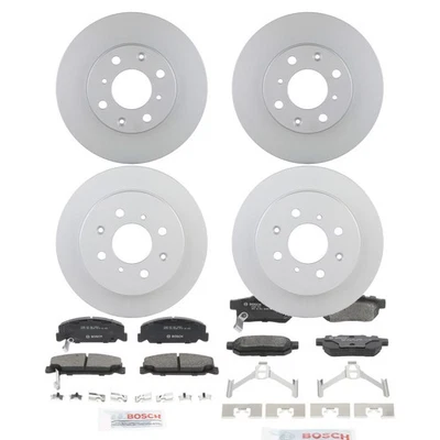 Bosch QuietCast Ceramic Brake Pad and Rotor Kit For 1992-2000 Honda Civic LX DX Foto 1 de 4