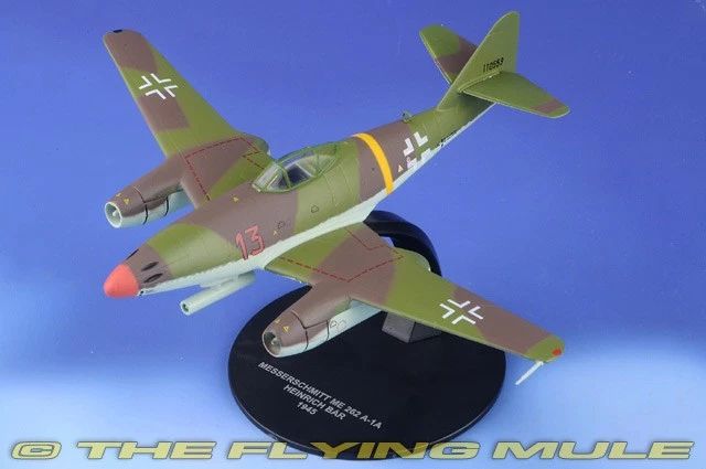 Atlas Editions 1:72 Me 262A Luftwaffe III/EJG 2 Richthofen Heinz Bar Red 13 - Image 1 of 4