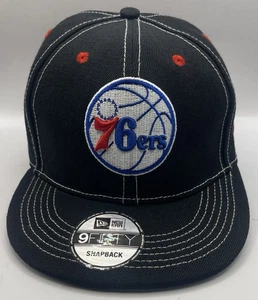 Philidelphia 76ers Hat Cap Snapback New Era Logo Black Blue Red 9FIFTY Brand New - Picture 1 of 5