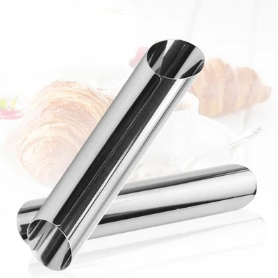  12 Pcs Baking Supplies Steel Croissant Tool Cylindrical Shaped Tube - Image 1 of 4