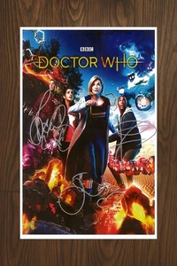 DOCTOR WHO Signed Movie Poster 11x17 with COA - Authentic Memorabilia - Picture 1 of 3