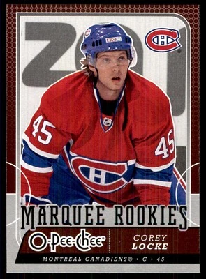 2008-09 O-Pee-Chee Corey Locke RC Montreal Canadiens #524 - Image 1 of 2