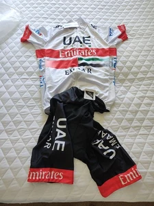 UAE Team Cycling Kit. Jersey And Bib Shorts size Small/Medium - Picture 1 of 6