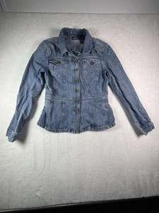 DKNY Jeans Womens Denim Jacket Blue Denim 100% Cotton Size XL Womens Denim - Picture 1 of 5