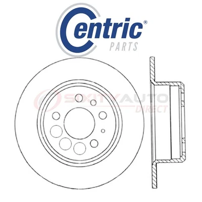 Centric C-TEK Disc Brake Rotor for 1992-1997 Volvo 960 2.9L L6 - Kit Set wg - Image 1 of 4