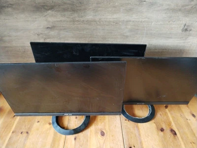3x ASUS VZ239HE-W 23" ⚠️Broken⚠️Widescreen IPS LED Monitor No Power Lead K2A3 - Image 1 of 4