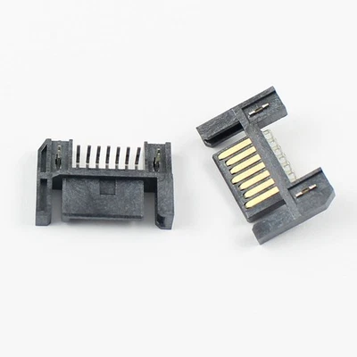 5Pcs Sata Type A 7 Pin Right Angle Reverse DIP Male Connector For Hard Drive HDD - Image 1 of 4