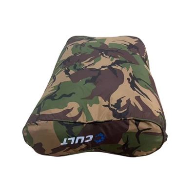 Cult Tackle DPM Ergonomic Pillow - Twin Sided - Carp Fishing Camping Outdoors — 第 1/2 张图片