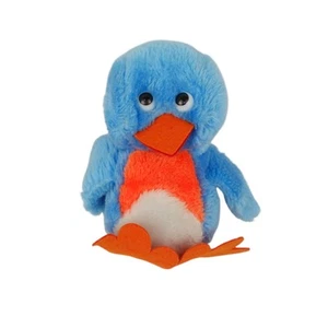 Superior Toy Blue Bird Vtg Plush Stiffed Animal Korea Felt Beak Tongue Feet 7 In - Picture 1 of 8