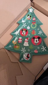 Disney MICKEY CHRISTMAS TREE PLATTER - Picture 1 of 5