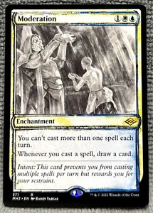 Moderation (371) Sketch Art Showcase Modern Horizons 2 MH2 MTG Magic - Picture 1 of 2