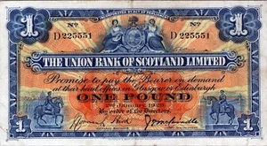 Scotland 1 Pound 1929 Pick# S815B VF-XF - Picture 1 of 3