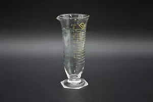 Raro Laboratorio Científico Marisco de Colección 8 OZ Vaso de vidrio boticario color grabado - Imagen 1 de 9