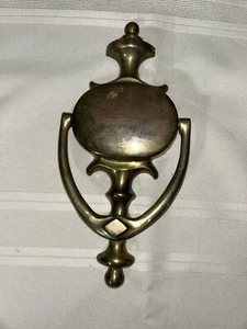 Vintage Solid Brass Door Knocker 8x4 Made In Italy - Picture 1 of 3