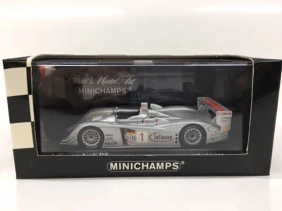 1:43 MINICHAMPS 400031391 AUDI R8 SEBRING 2003 12HRS WINNERS BIELA-WERNER-PETER - Immagine 1 di 3
